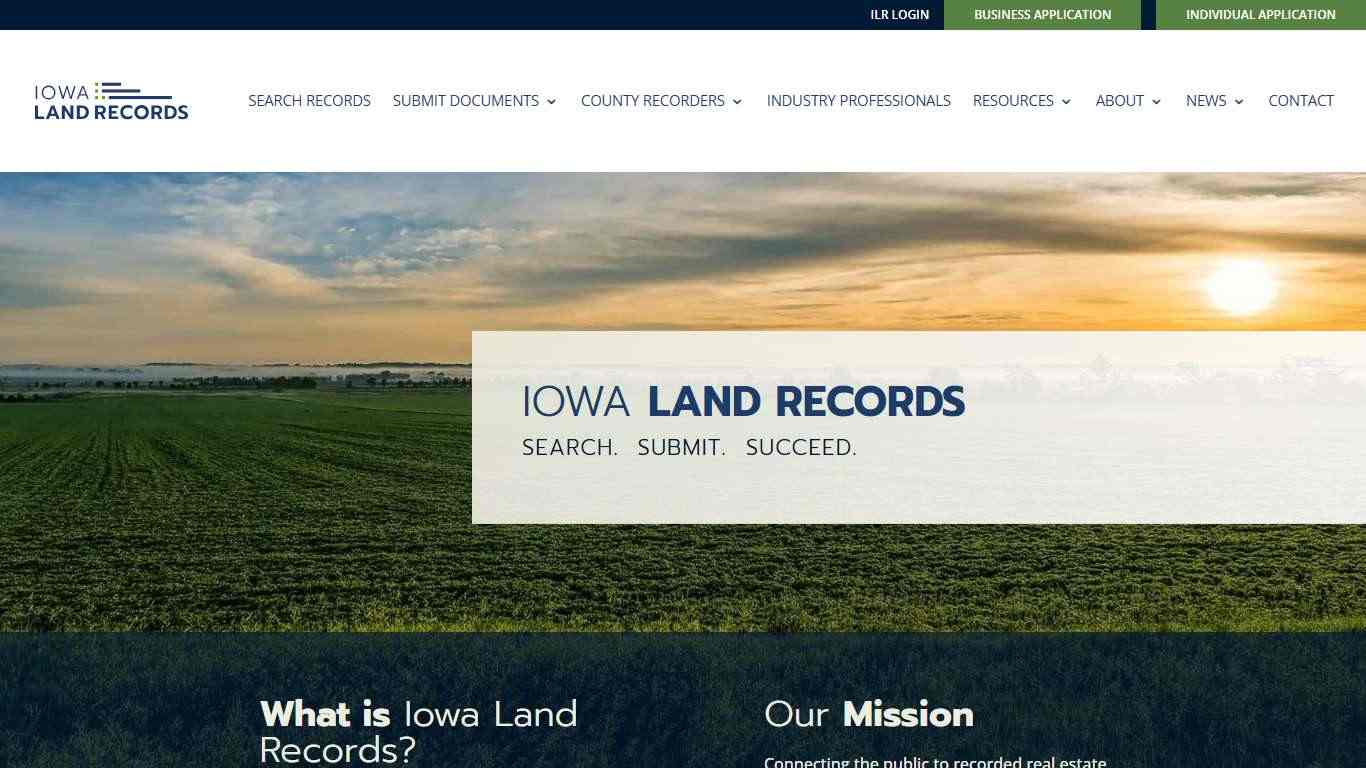 Search and Submit Land Records Statewide - Iowa Land Records