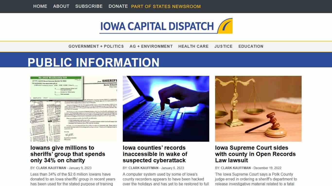 Public Information Archives • Page 12 of 23 • Iowa Capital Dispatch